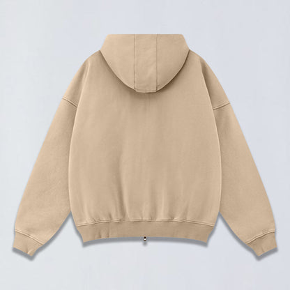 400g Vintage wash full zip hoodie