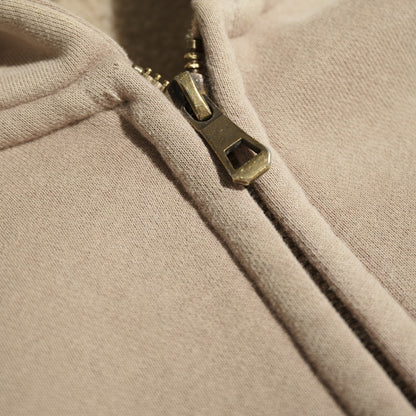 400g Vintage wash full zip hoodie