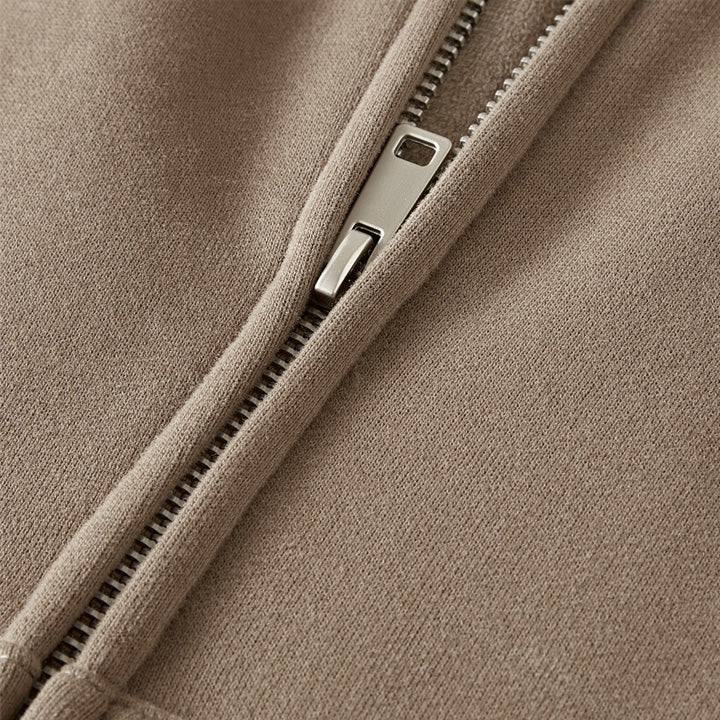 420g Heavy fur lined full zip hoodie
