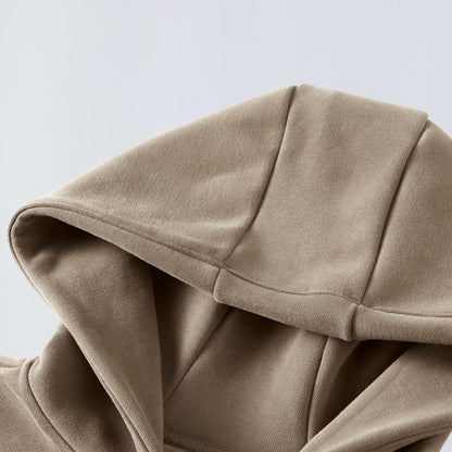 420g Heavy fur lined full zip hoodie