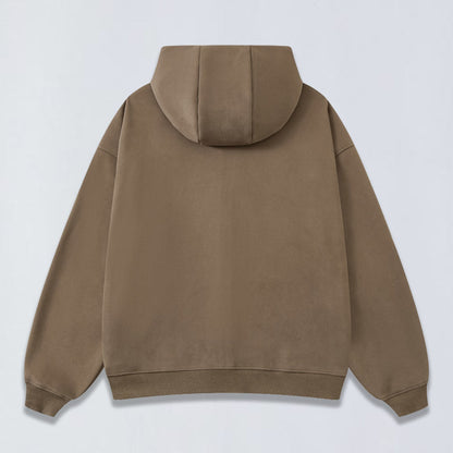 420g Heavy fur lined full zip hoodie