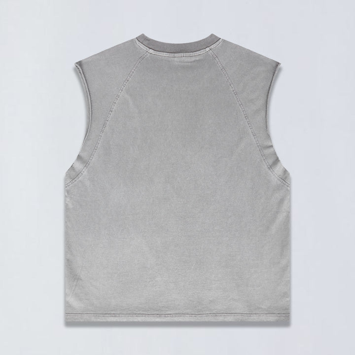 305g Vintage wash sleeveless tee