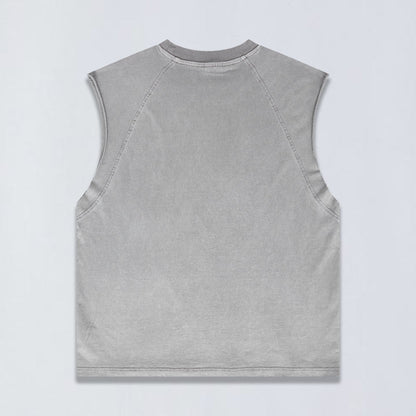 305g Vintage wash sleeveless tee
