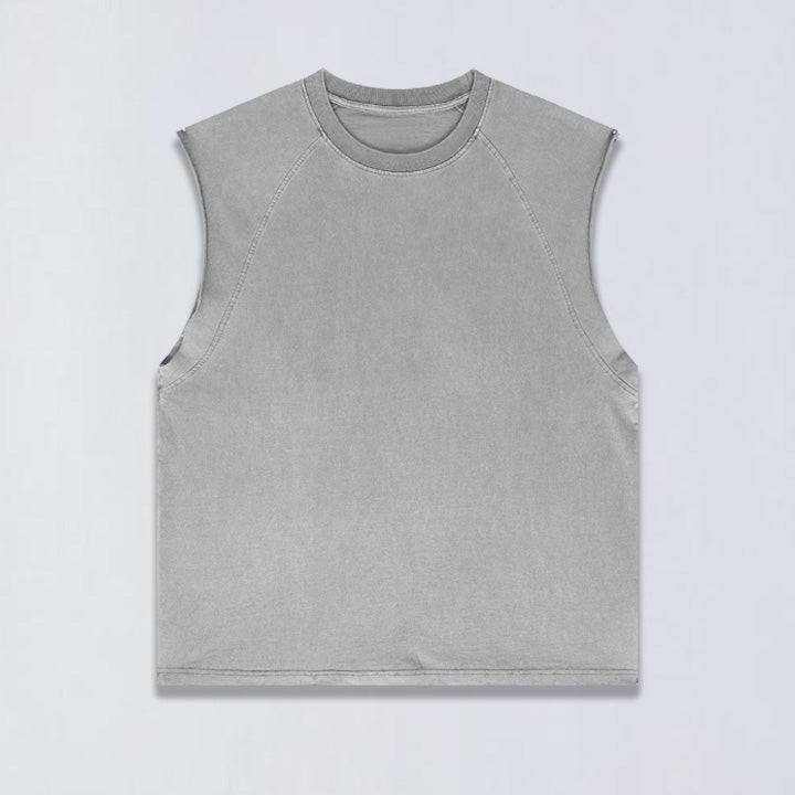 305g Vintage wash sleeveless tee