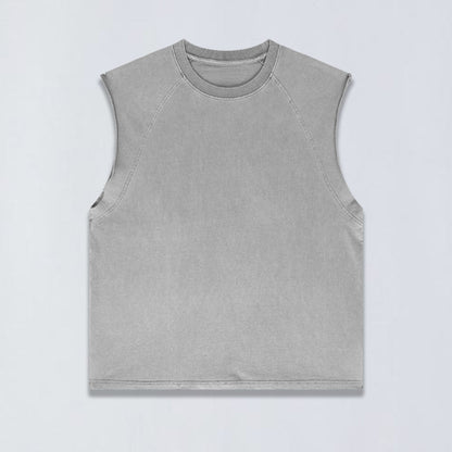305g Vintage wash sleeveless tee
