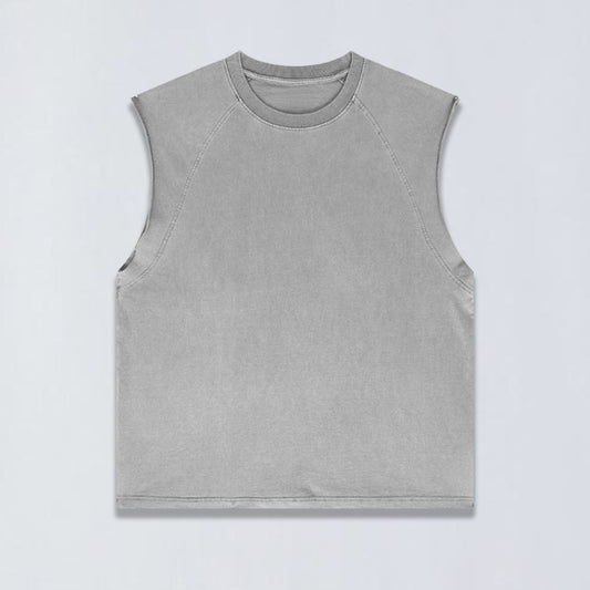 305g Vintage wash sleeveless tee