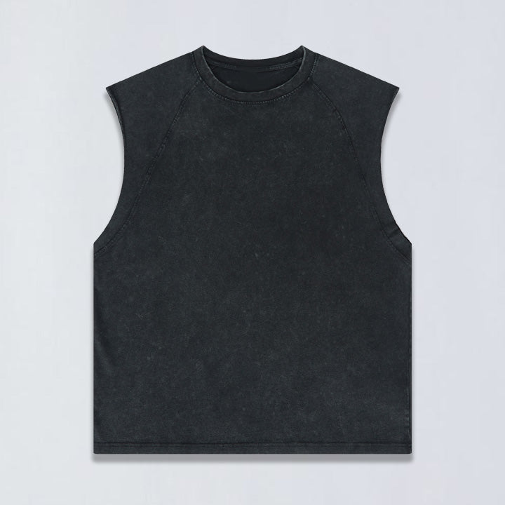 305g Vintage wash sleeveless tee
