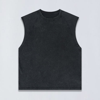 305g Vintage wash sleeveless tee