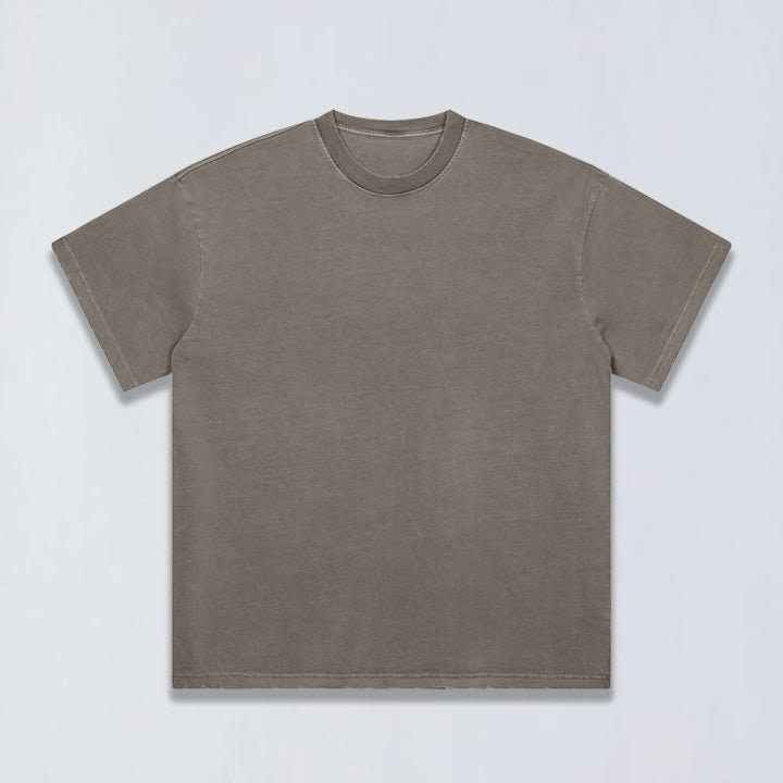 260g Aging distress tee