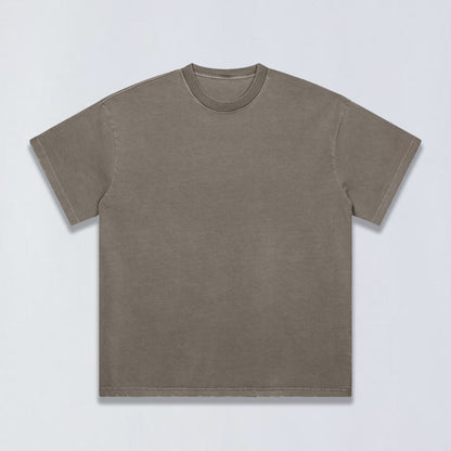 260g Aging distress tee