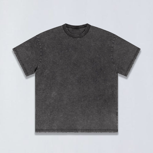 260g Aging distress tee