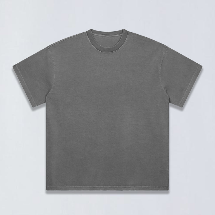 260g Aging distress tee