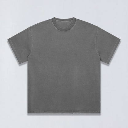 260g Aging distress tee