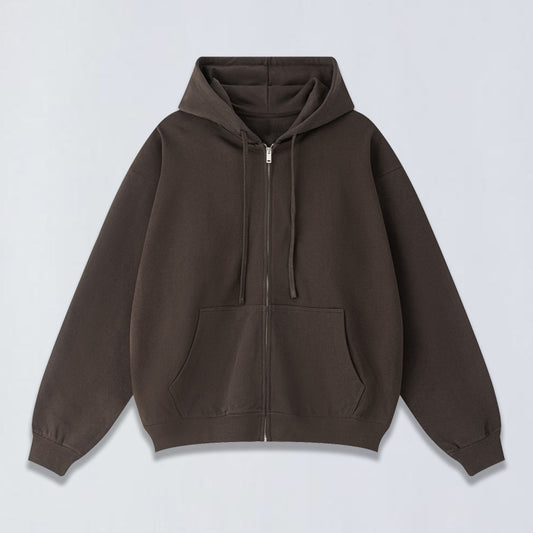 440g Terry full zip hoodie