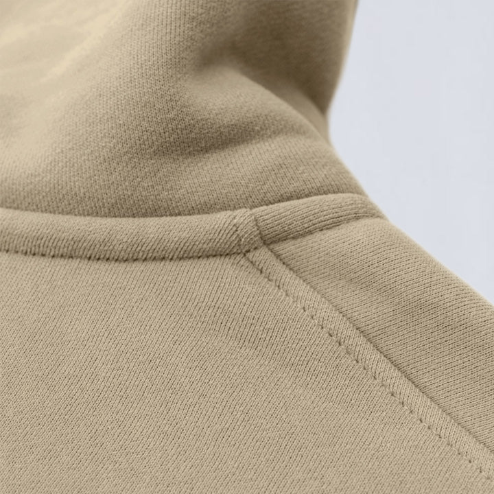 345g Oversize full zip fleece hoodie