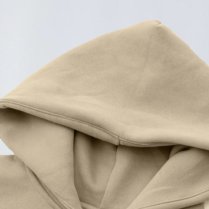 345g Oversize full zip fleece hoodie