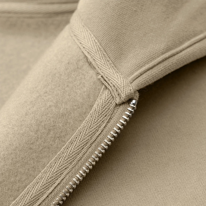 345g Oversize full zip fleece hoodie
