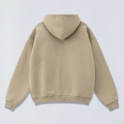 345g Oversize full zip fleece hoodie