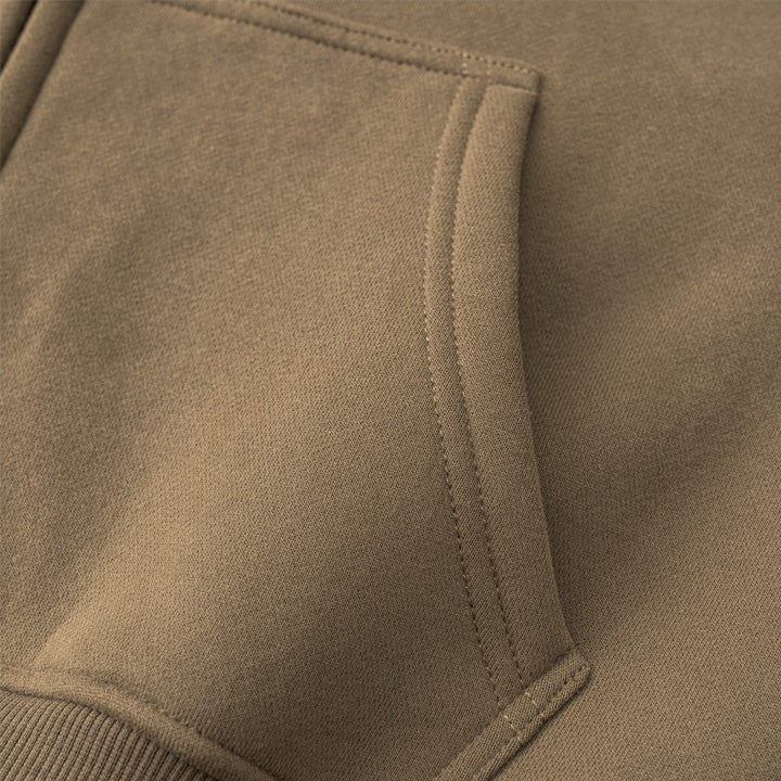 345g Babydoll crop full zip hoodie