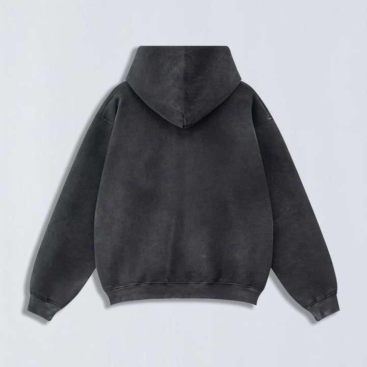 360g Aged comfort full-zip hoodie
