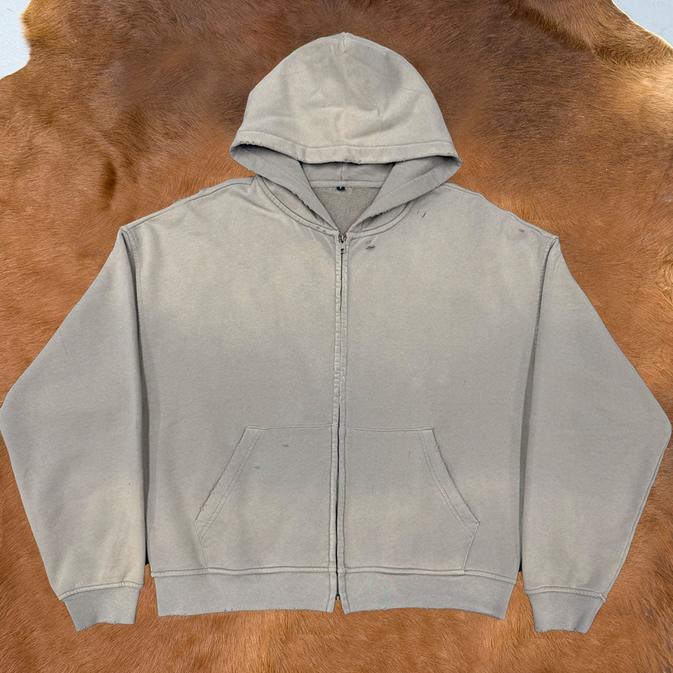 Vintage-Savage Cotton-Jersey Hoodie