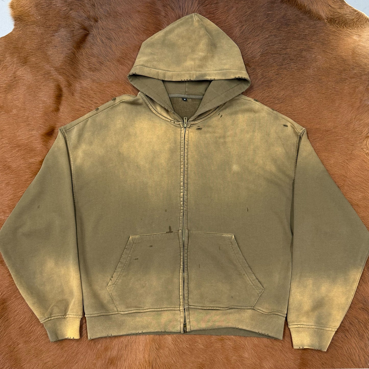 Vintage-Savage Cotton-Jersey Hoodie