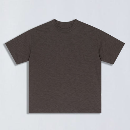 190g Yarn-dyed slub tee