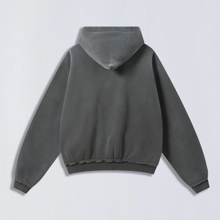 400g Sun fade full zip hoodie
