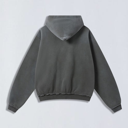 400g Sun fade full zip hoodie