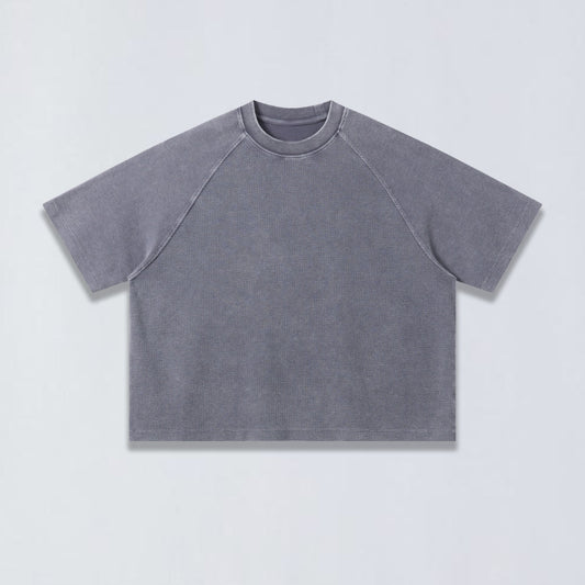 Tech waffle crop tee